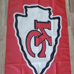KANSAS CITY CHIEFS 3×5 SINGLE SIDED FLAGS (MERCEDES)