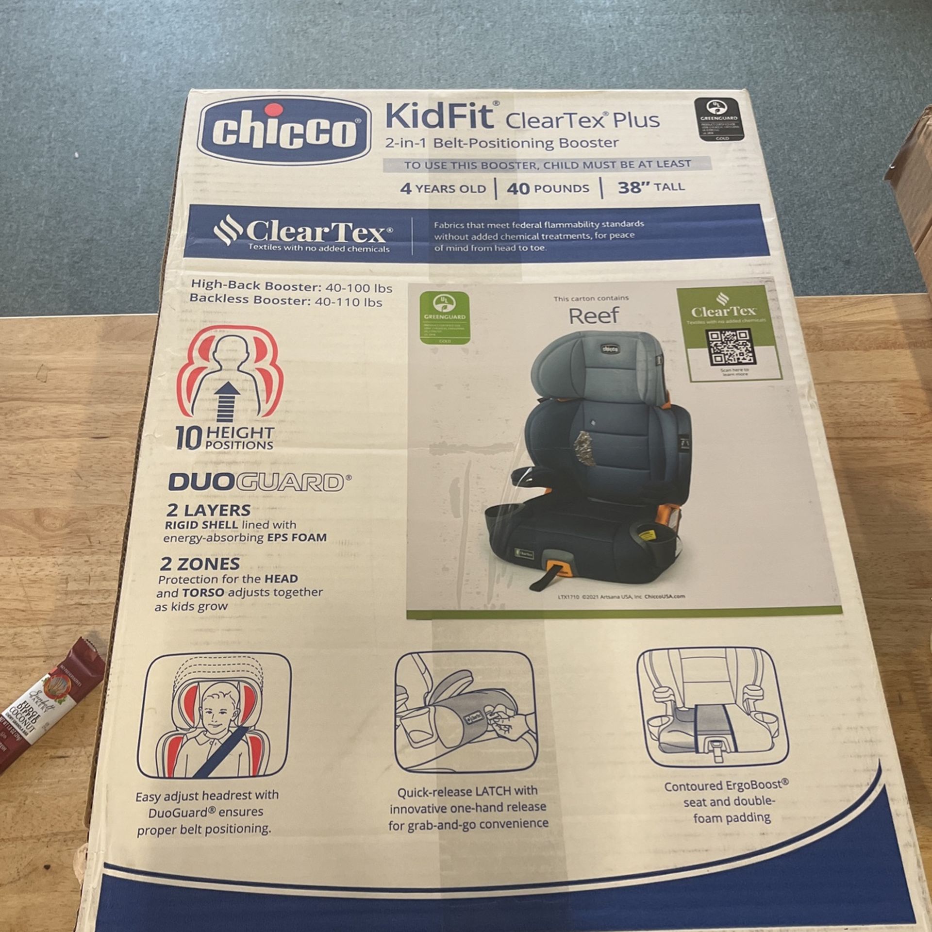 Chicco Kidfit Cleartex Plus Booster Car Seat