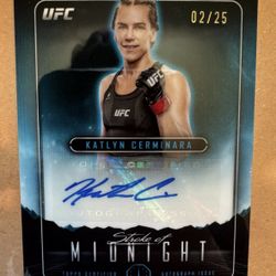 2024 Topps UFC Stroke of Midnight #SMA-KCN Katlyn Cerminara Auto 02/25