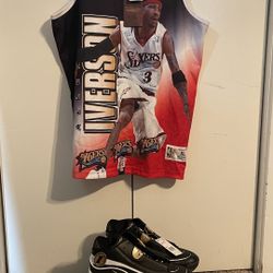 Allen Iverson Jersey Size XL New And Reebok Answer Size 10 New