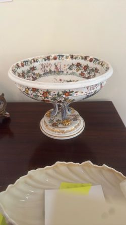Samson Porcelain Centerpiece Raised Bowl Early 1900’s