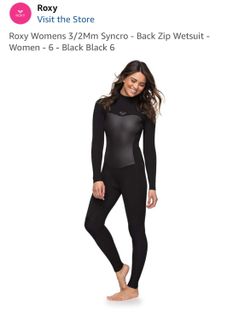 Roxy 3/2 Size 6 Back Zip