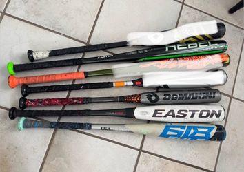 Lot of Baseball Bats Mixed Brands