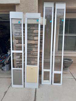 6ft-8ft Tall Pet Dog Cat Door Sliders $65-$70 each Doggy Door See All Photos Read Description