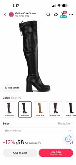 High boots size 8.5
