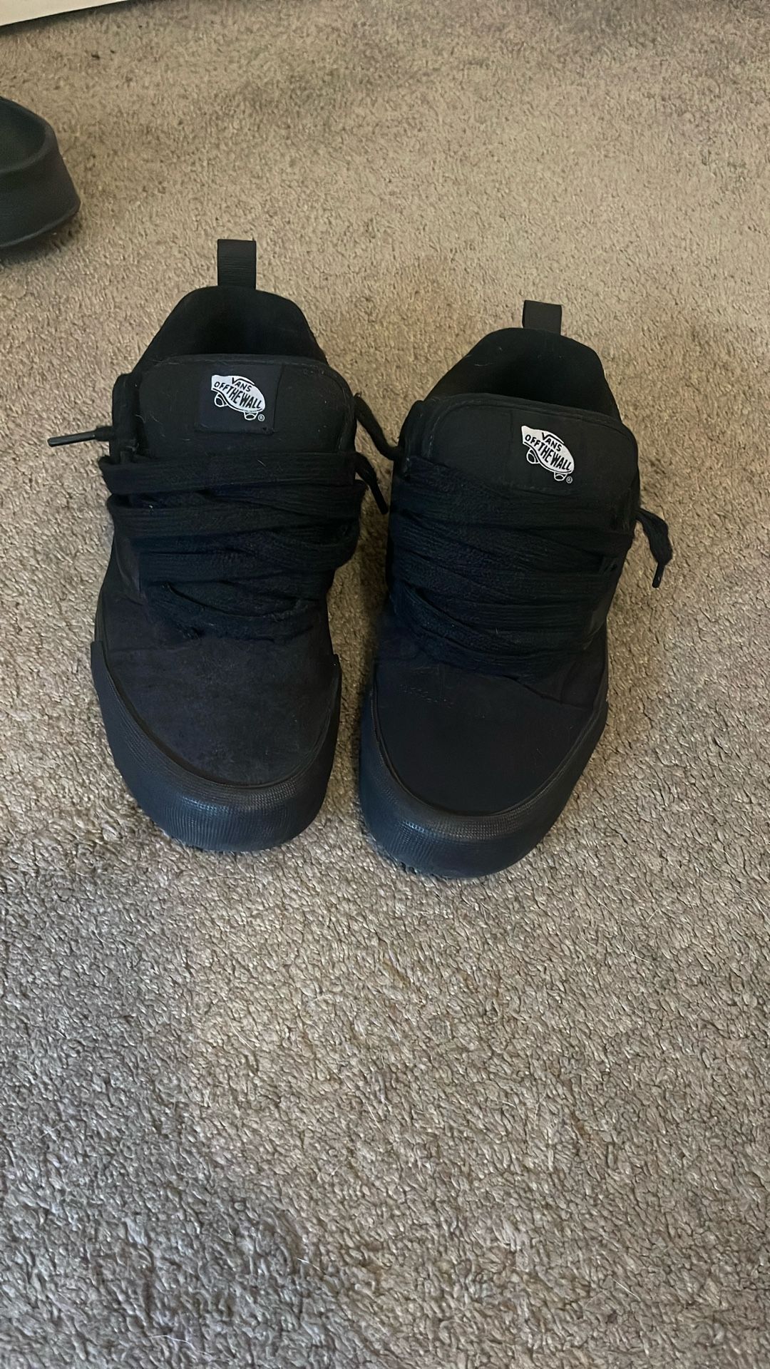 knu skool vans black 8.5