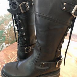 Harley-Davidson Midrise Lace Back Boot