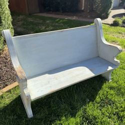 Wooden Bench /church Pew