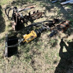 Auger And Trencher For Mini Skid Steer 