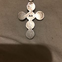 Turquoise .925 Silver Cross