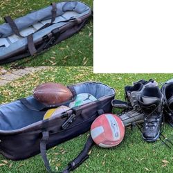 large collapsible basket (ski/snowboard boot carrier, ball bin, pet bed, bassinet, storage tote bag