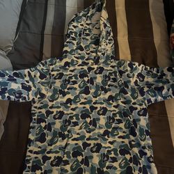 Blue Bape Hoodie Men’s 
