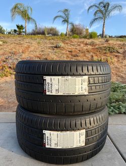 TWO BRAND NEW 285/40R20 Yokohama ADVAN Sport V107 Tires 285-40-20 285 40 20 Like Michelin Pilot 4S!
