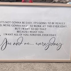 The Notebook Framed Quote 