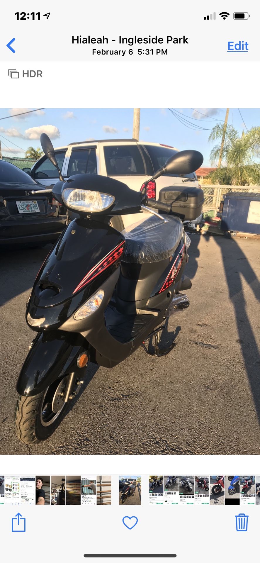 Brand new scooter 50cc with only 700 miles