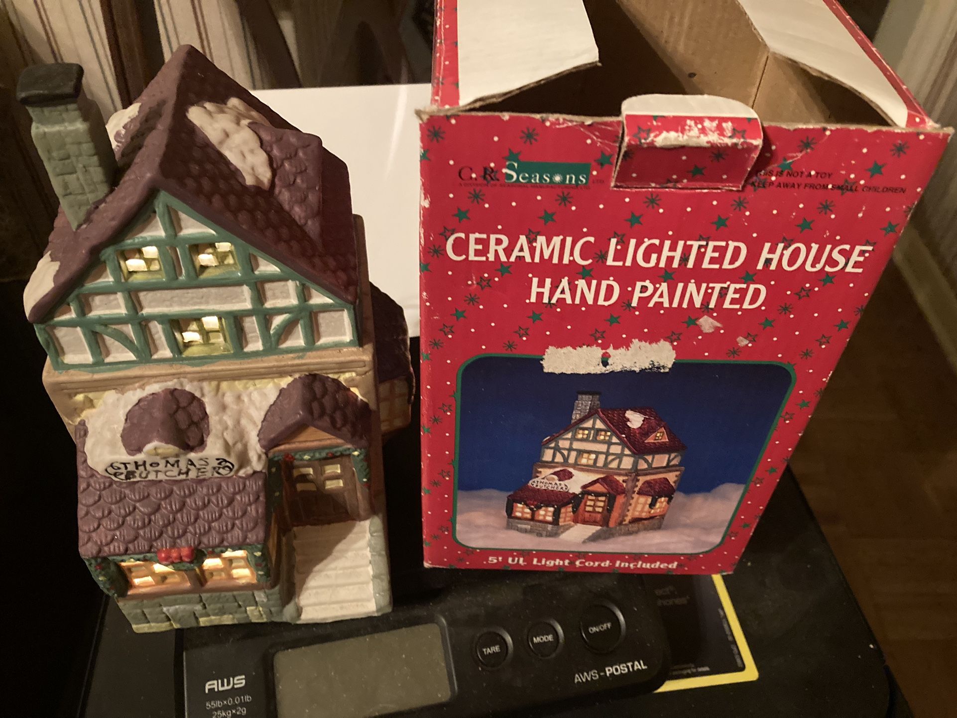Ceramic Lighted House