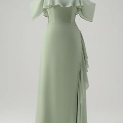 Light Green Strapless Bridesmaid Dress – Size 18W – Brand New in Package