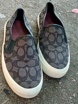 Coach Denim Slip-Ons For Women