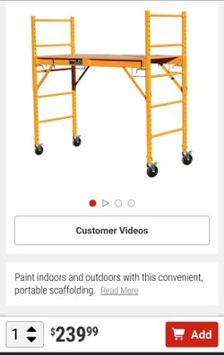 Drywall and painting scaffolding