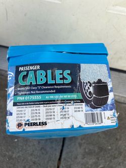 Peerless Passenger Cable Snow Chains PN# 0175555