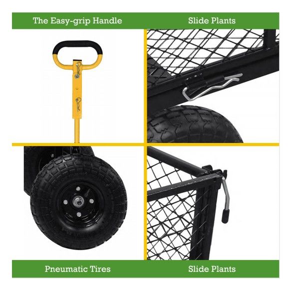 Expert Gardener Landscaping Plant and Tool Cart 39in