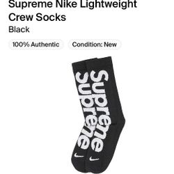 Supreme Nike Crew Socks Black