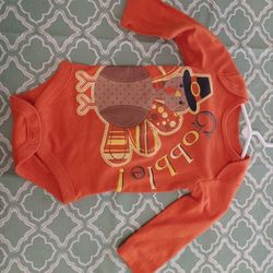kids Thanksgiving turkey onesie 12m boys girls