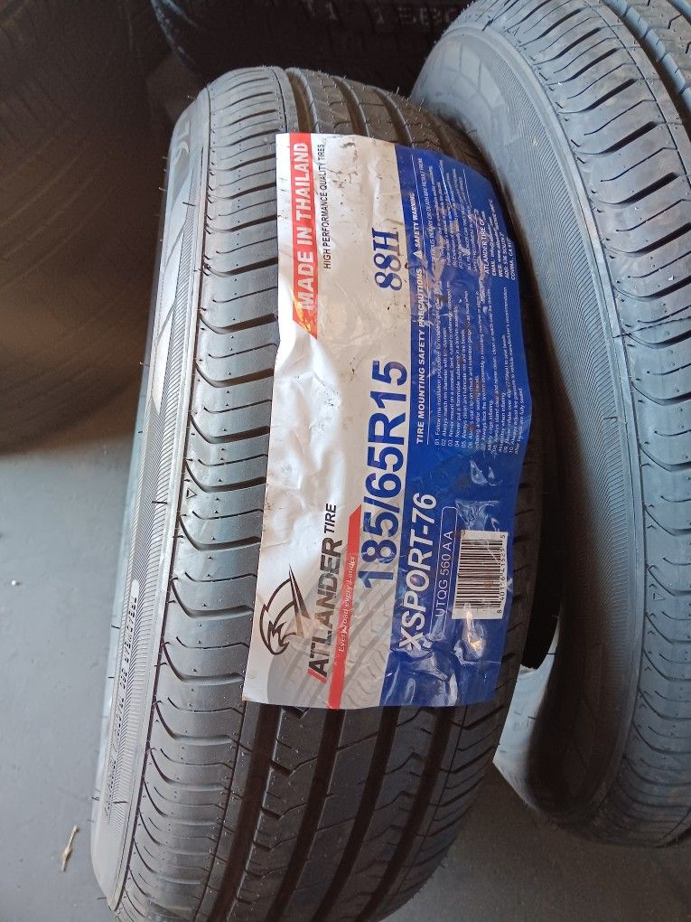 4 New Tires Installed/ Nuevas Llantas Instaladas 185/65/15 Atlander Tires 