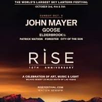 2 Tickets for Rise Festival/John Mayer/Goose- Sunday, October 5 $160
