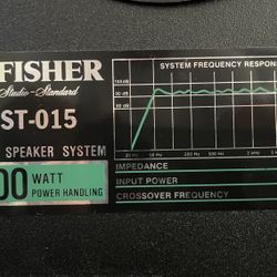 Audio Speaker Fhisher 6 Inch 3 Way