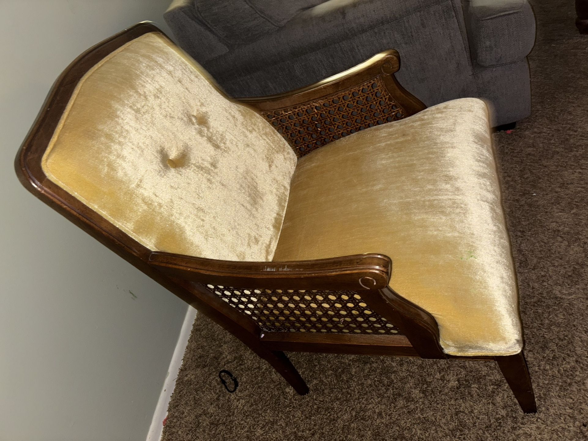 vintage cain chair