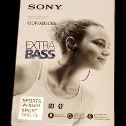 New Sony MDR-XB50BS EXTRA BASS Sports Bluetooth Headphones MDRXB50BS/BZ