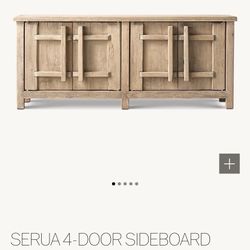 Restoration Hardware Sideboard Cabinet