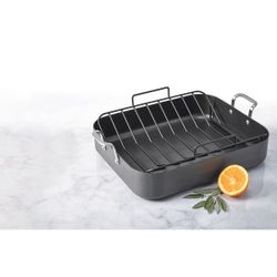 Oneida Hard Anodized Roaster with Non-Stick U Rack