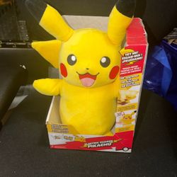 Pokemon Electric Charge 12" Pikachu Plush Soft Toy Talks And Lights Up,Brand NEW