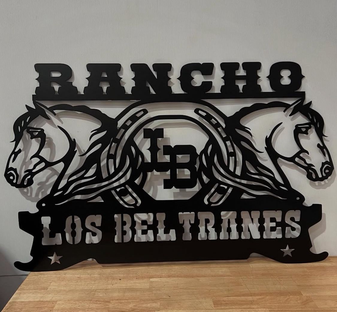 Ranch Sign 2 Horses