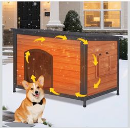 Insulated Dog House Outdoor Weatherproof(Jh3377)
