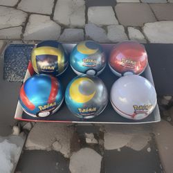 Pokemon TCG - NEW/Sealed - Pokeball tins - D25 - Box of 6