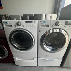Lg Set Washing Machine & Electric Dryer 
