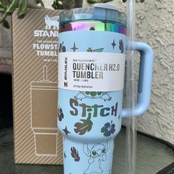 Stitch Baby Blue Tumbler 40 oz NEW