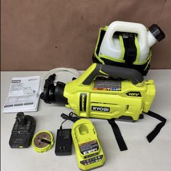 RYOBI ONE+ 18-Volt Lithium-Ion Cordless Electrostatic Sprayer w/1.5Ah Battery & Charger Included 