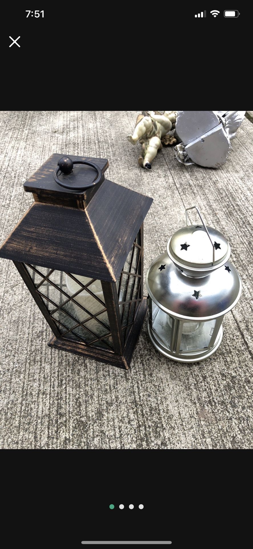 2 batteries operated lanterns perfect for in-outdoors