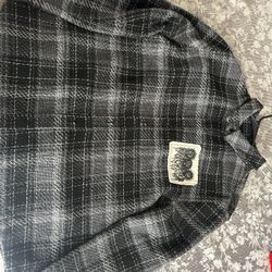 Broken Promises Holding On Black Flannel Shirt