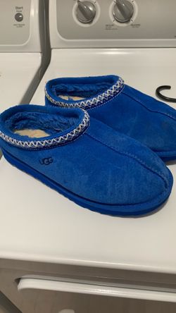 UGG Tasman Slippers Blue Suede size 4