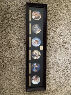 Donald Zolan mini collector plates in frame