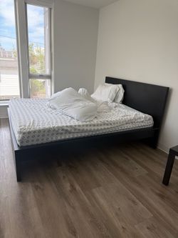 IKEA queen bed with mattress