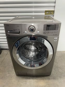 LG Front Load HE Washer/Dryer SET w/2 Matching Pedestal Drawers, Graphite Grey SEE ALL PHOTOS