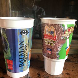 1990’s Collectible Plastic Cups 