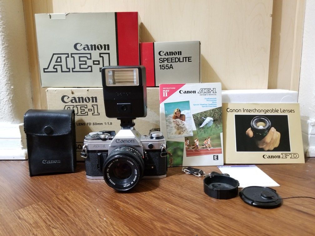 Canon AE-1 film camera