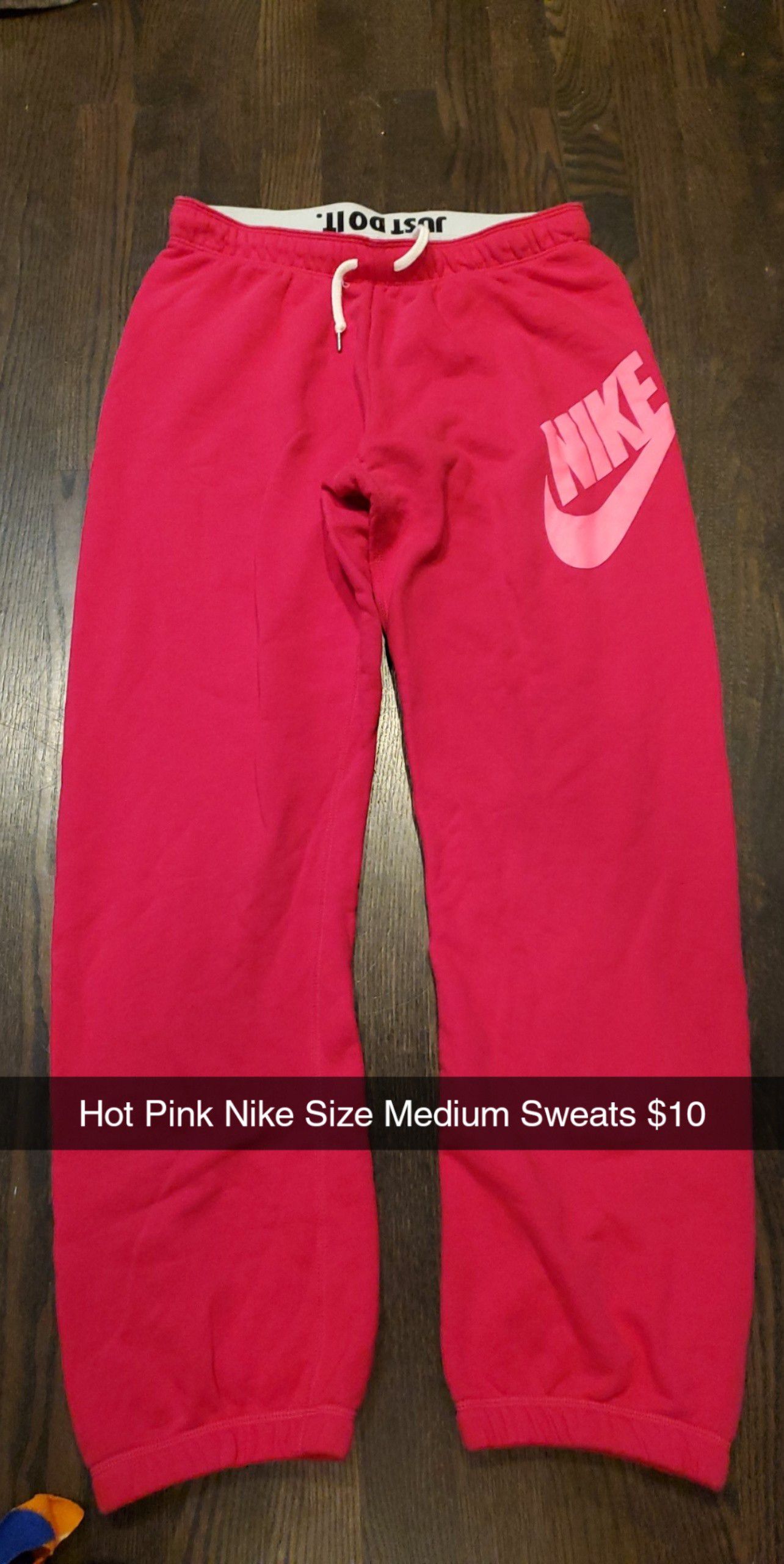 Hot Pink Nike Size Medium Sweat pants - Naperville Pick up Only